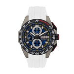 G5 Delta - Black-White Automatic Titanium Swiss Sport Chrono Watch