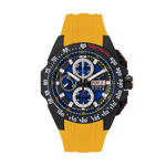 G5 Delta - Black-Yellow Automatic Titanium Swiss Sport Chrono Watch (Black PVD Coating)