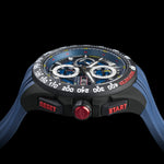 G5 Delta - Blue Automatic Titanium Swiss Sport Chrono Watch (Black PVD Coating)