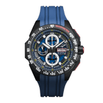 G5 Delta - Blue Automatic Titanium Swiss Sport Chrono Watch (Black PVD Coating)