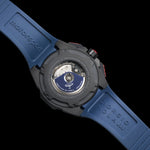 G5 Delta - Blue Automatic Titanium Swiss Sport Chrono Watch (Black PVD Coating)