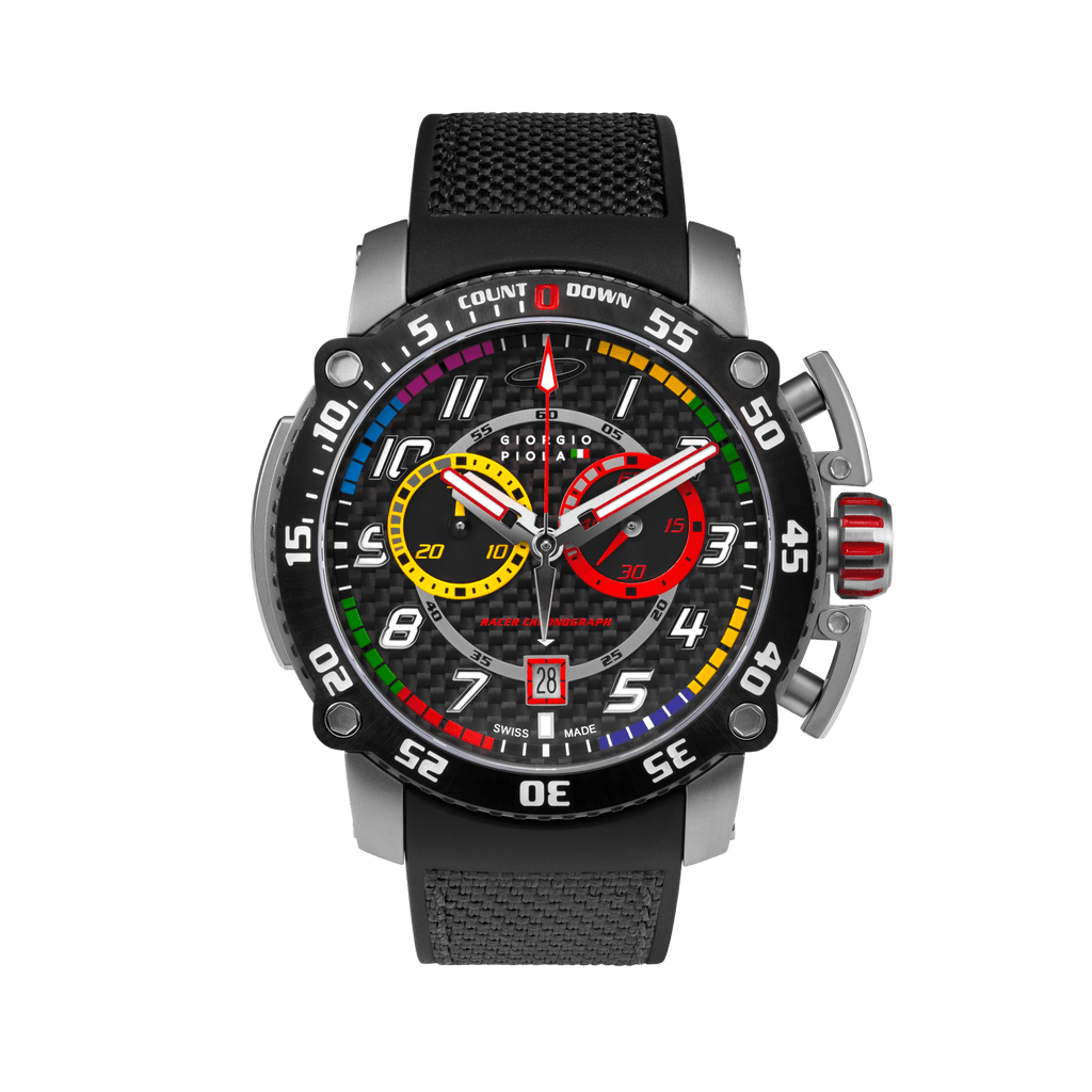 Torque - Grey Stainless Steel Swiss Sport Chrono Watch