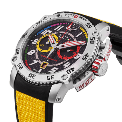 Torque - Yellow Stainless Steel Swiss Sport Chrono Watch - Motorsport Watches