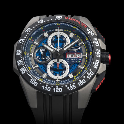 G5 Delta - Black Automatic Titanium Swiss Sport Chrono Watch - Motorsport Watches