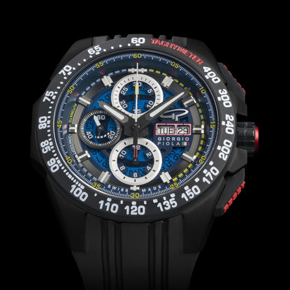 G5 Delta - Black Automatic Titanium Swiss Sport Chrono Watch (Black PVD Coating) - Motorsport Watches