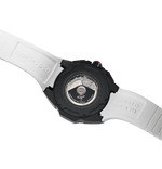 G5 Delta - Black-White Automatic Titanium Swiss Sport Chrono Watch (Black PVD Coating)