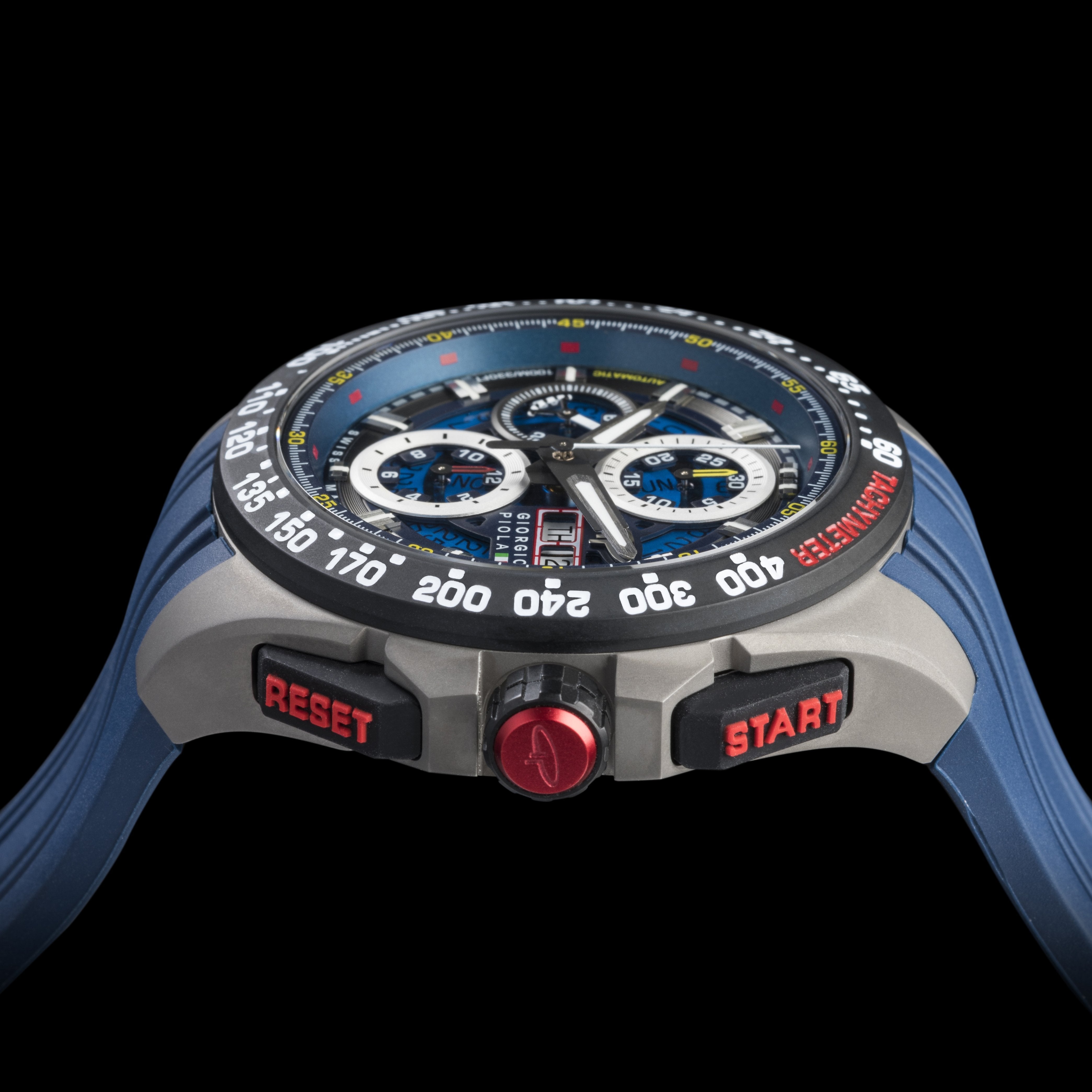 G5 Delta - Blue Automatic Titanium Swiss Sport Chrono Watch