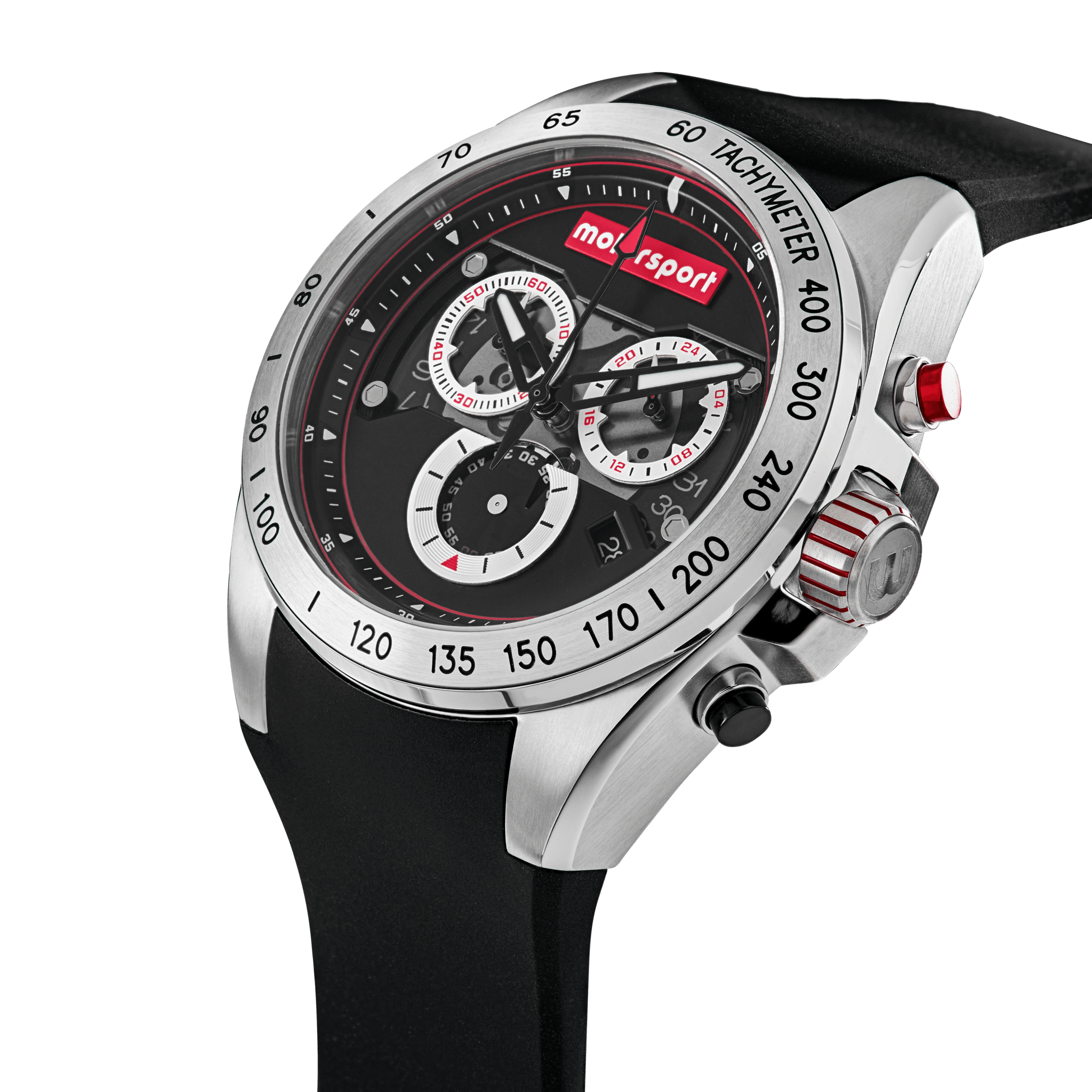 Motorsport Apex Black- Stainless Steel Premium Chronograph Watch