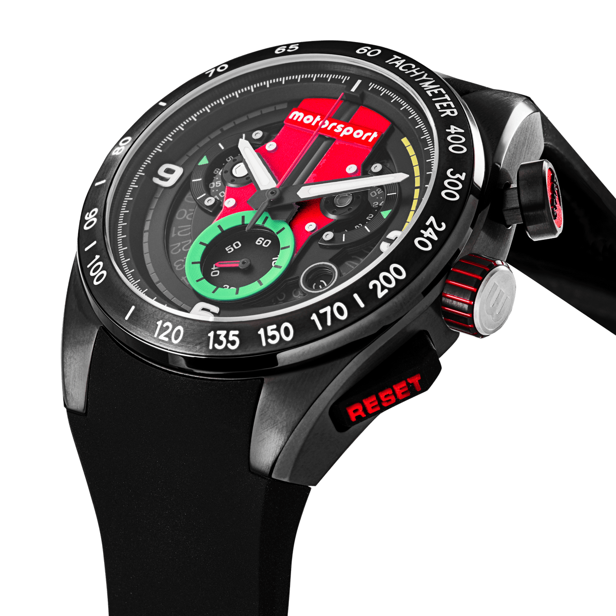 Watch Rally Brand Motorsport Rally Red - Stainless Steel Premium Chronograph Watch