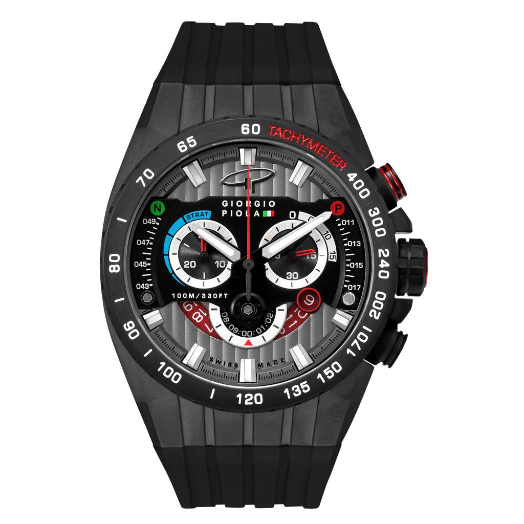 Speedtrap - Black Swiss Sport Chrono Watch