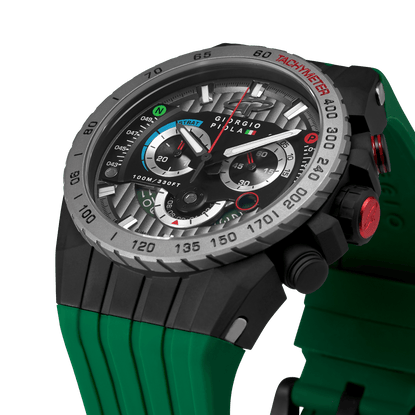 Speedtrap - Green Swiss Sport Chrono Watch - Motorsport Watches