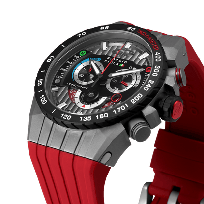 Speedtrap - Red Swiss Sport Chrono Watch - Motorsport Watches