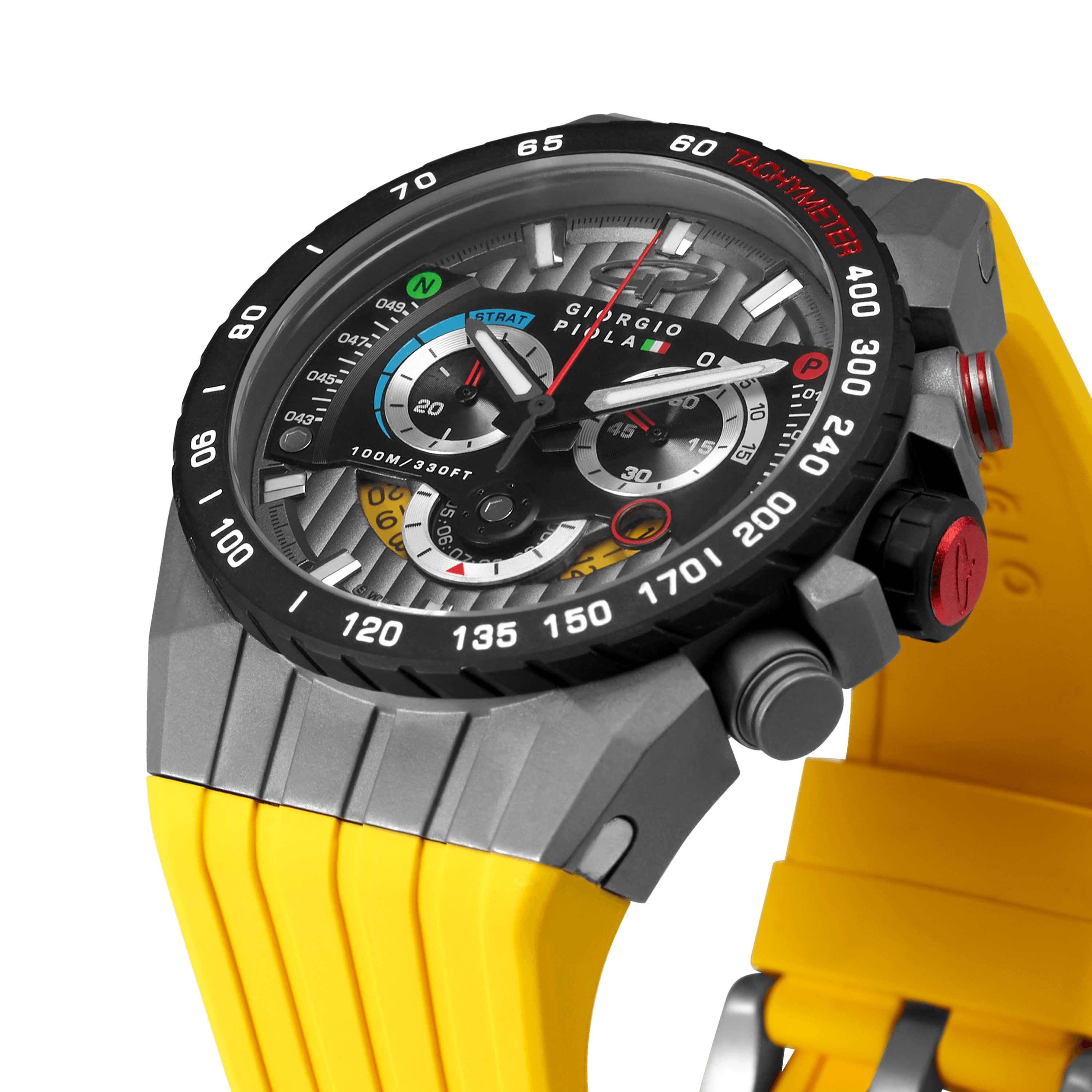 Speedtrap - Yellow Swiss Sport Chrono Watch