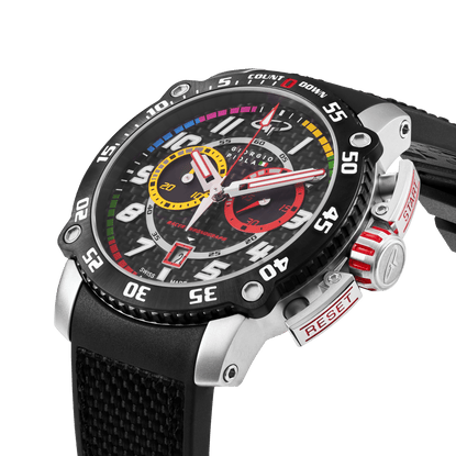 Torque - Black Stainless Steel Swiss Sport Chrono Watch - Motorsport Watches