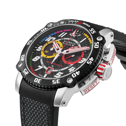 Torque - Grey Stainless Steel Swiss Sport Chrono Watch - Motorsport Watches