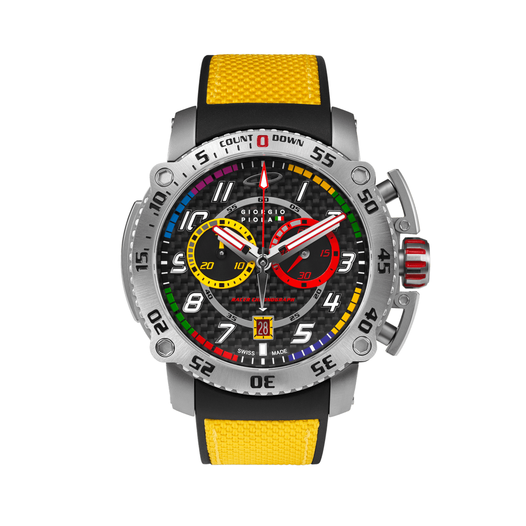 Torque - Yellow Stainless Steel Swiss Sport Chrono Watch